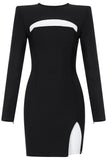 Aanisah Long Sleeve Cut Out Mini Dress -- Bellabarnett